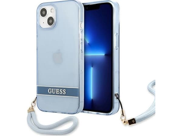 Guess GUHCP13MHTSGSB iPhone 13 6.1" sininen/sininen kova kotelo läpinäkyvä clip