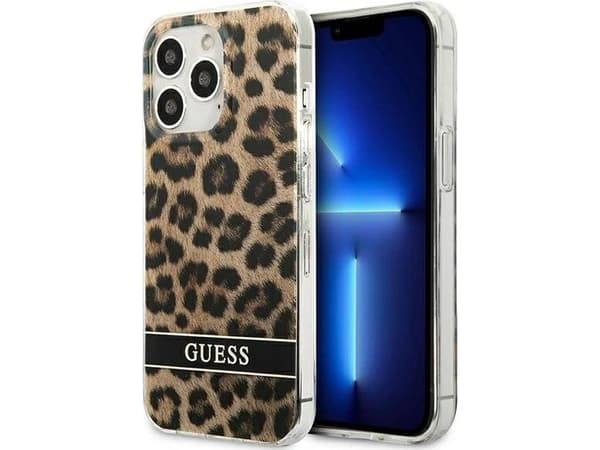 Gjett GUHCP13LHSLEOW iPhone 13 Pro / 13 6,1 tommer brun/brun hardt deksel Leopard