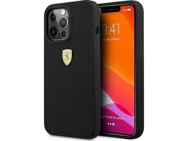 Ferrari FESSIHCP13LBK iPhone 13 Pro / 13 6,1" svart/svart hardcase silikon