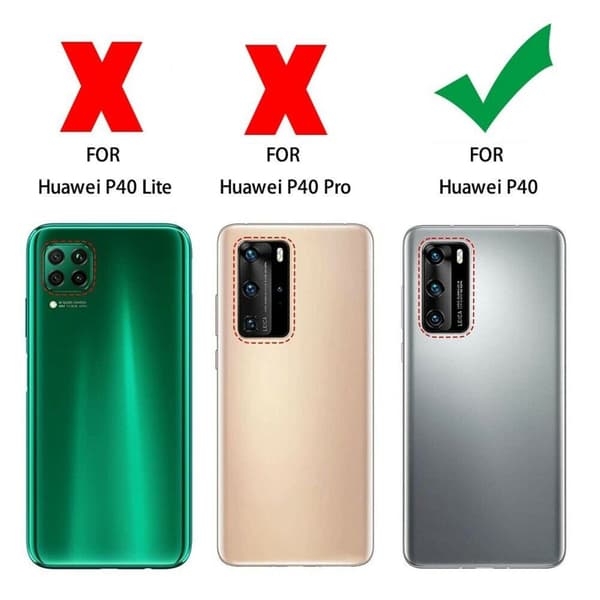 Huawei P40 - Læder cover / Beskyttelse