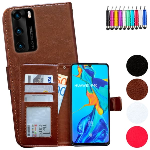 Huawei P40 - Læder cover / Beskyttelse