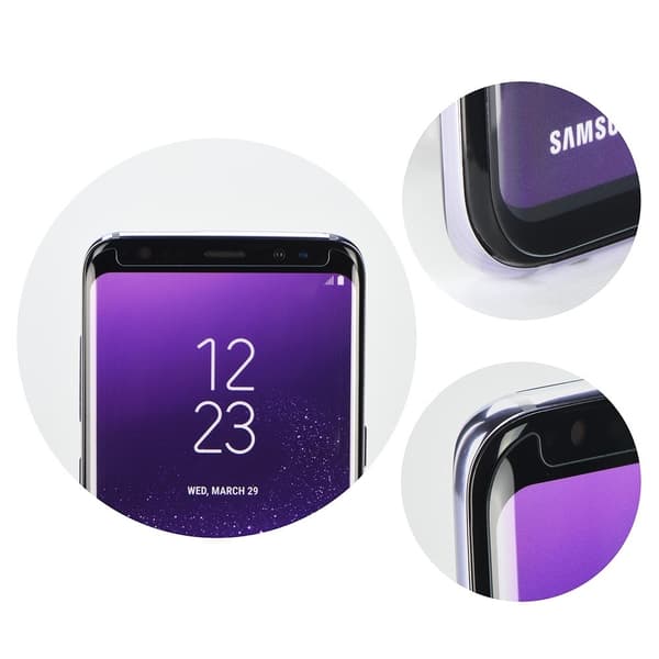 5D Härdat Glas Skärmskydd till Samsung Galaxy S8 (Case friendly) Svart