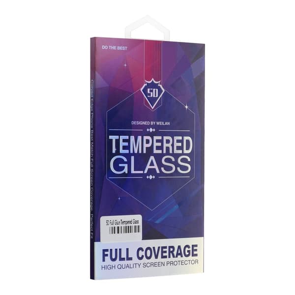 5D Härdat Glas Skärmskydd till Samsung Galaxy S8 (Case friendly) Svart