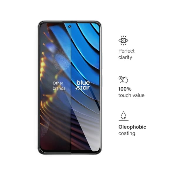 Blue Star Härdat Glas Skärmskydd till Xiaomi Poco X3 GT