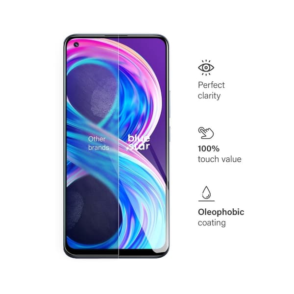 Blue Star Härdat Glas Skärmskydd till Realme 8/8 Pro