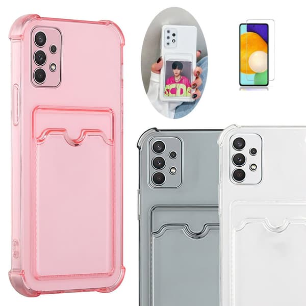 Samsung Galaxy A53 5G - Card Cover / Beskyttelse Transparent Grey