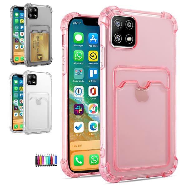 Samsung Galaxy A22 5G - Card Cover / Beskyttelse Transparent