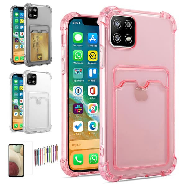 Samsung Galaxy A22 5G - Card Kuori / Suoja Pink