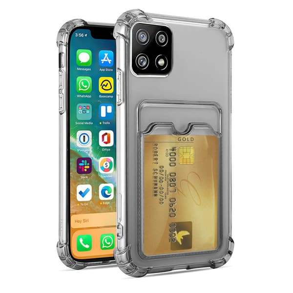 Samsung Galaxy A22 5G - Card Cover / Beskyttelse Transparent
