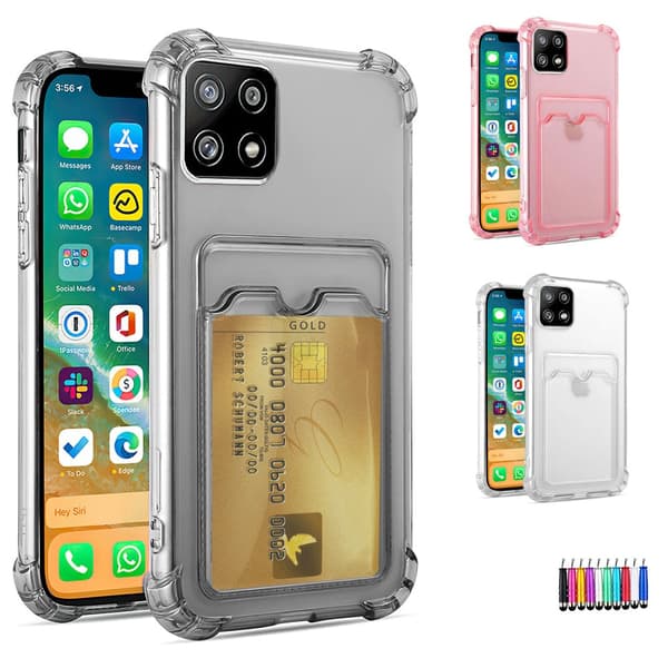 Samsung Galaxy A22 5G - Card Cover / Beskyttelse Transparent