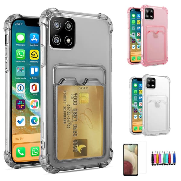 Samsung Galaxy A22 5G - Card Cover / Beskyttelse Transparent Transparent