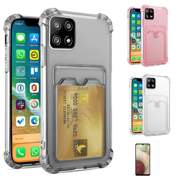 Samsung Galaxy A22 5G - Card Kuori / Suoja Grey