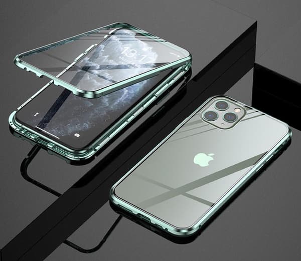 Magnetisk etui Dobbeltsidet hærdet glas til Iphone 13 mini