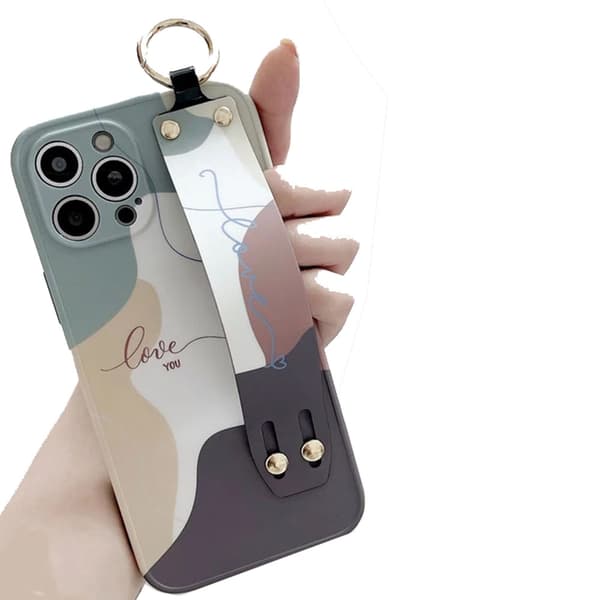 iPhone 12 Pro - Stötdämpande Smidigt Skal med Hållare