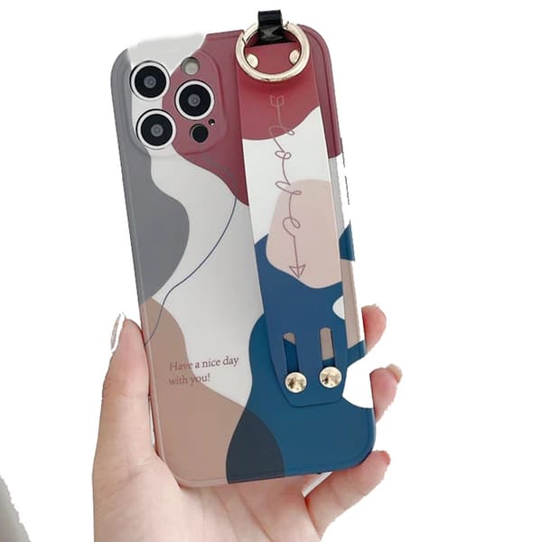 iPhone 12 Pro - Stötdämpande Smidigt Skal med Hållare