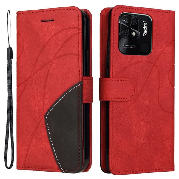 KT Lommebok-deksel til Xiaomi Redmi 10C - Rød
