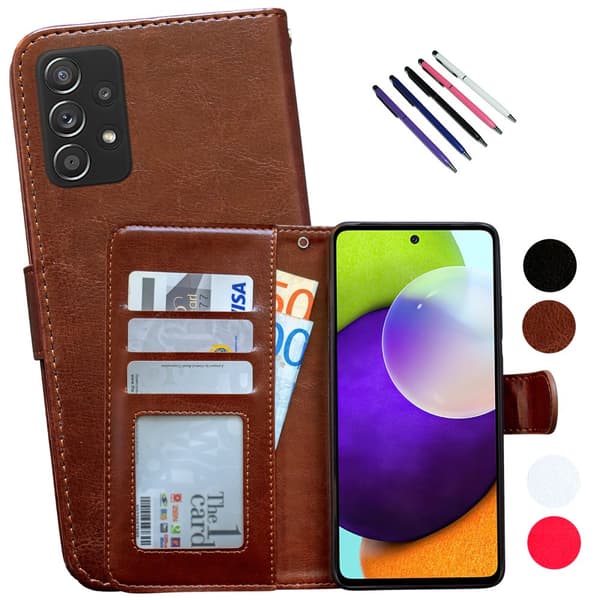 Samsung Galaxy A33 5G - Nahkakotelo / Suoja Pink