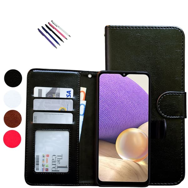 Samsung Galaxy A03 - Mobiltaske / Leather Case Black