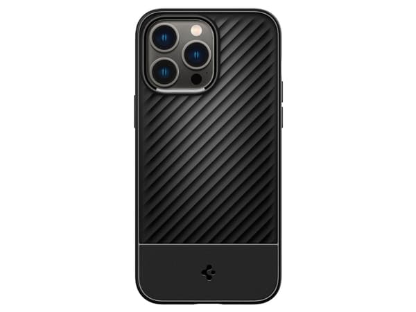 Spigen Core Armor - Baksidesskydd för mobiltelefon - termoplastisk polyuretan (TPU) - mattsvart - för Apple iPhone 14 Pro