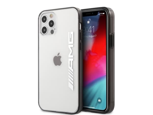 AMG AMHCP12LAESLBK iPhone 12 Pro Max transparent hardcase Metallic Painted