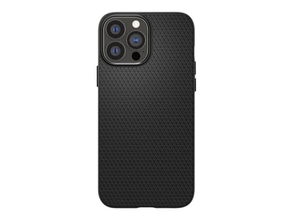 Spigen Liquid Air - Baksidesskydd för mobiltelefon - mattsvart - för Apple iPhone 14 Pro Max
