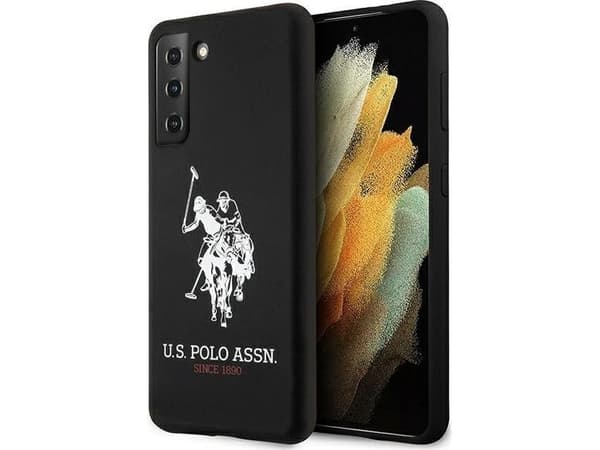 Silicon Case U.S. Polo Big Horse for Samsung Galaxy S21 5G Black USHCS21SSLHRBK (EU Blister)