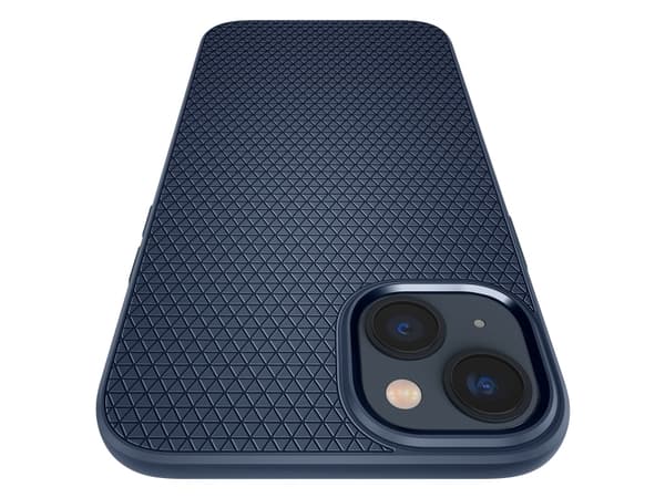 Spigen Liquid Air - Baksida till mobiltelefon - termoplastisk polyuretan (TPU) - marinblå - för Apple iPhone 14