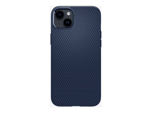 Spigen Liquid Air - Baksida till mobiltelefon - termoplastisk polyuretan (TPU) - marinblå - för Apple iPhone 14