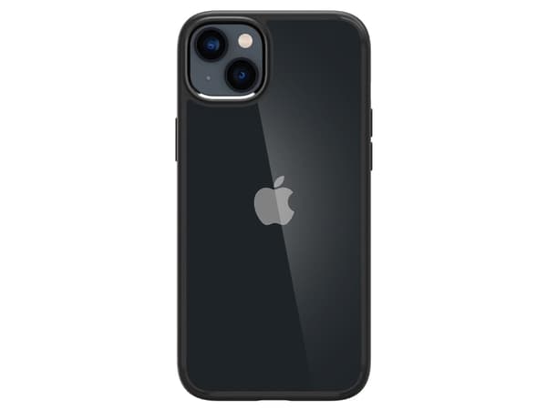 Spigen Ultra Hybrid - Baksidesskydd för mobiltelefon - polykarbonat, termoplastisk polyuretan (TPU) - mattsvart - för Apple iPhone 14 Plus