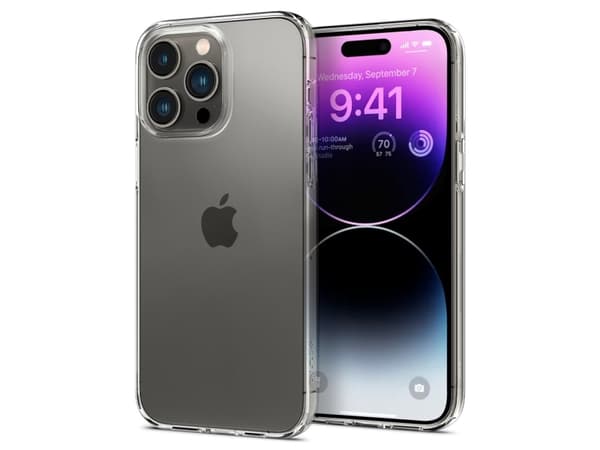 Spigen Liquid Crystal - Baksidesskydd för mobiltelefon - CrystalClear - för Apple iPhone 14 Pro
