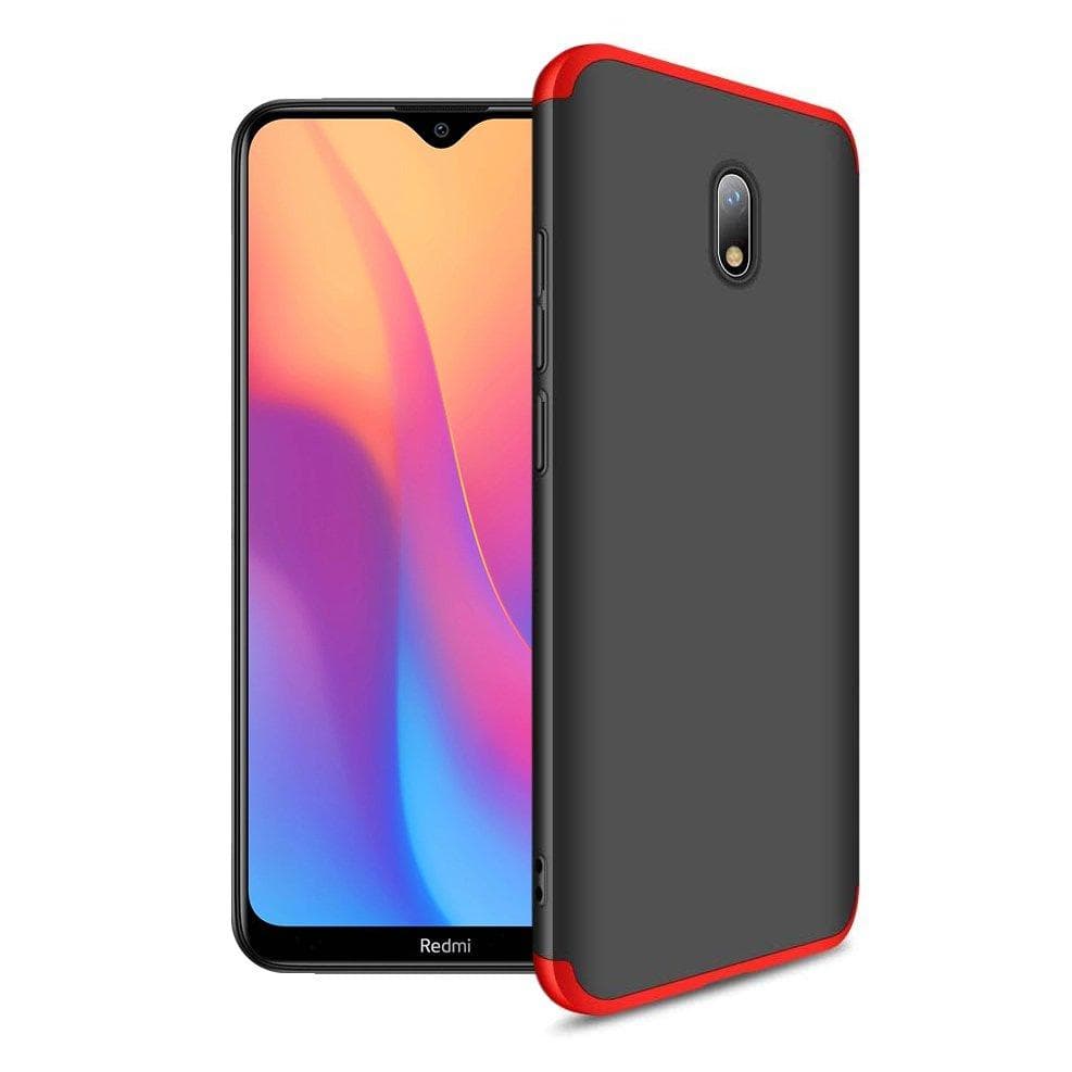 GKK 360 Full Body Skal till Xiaomi Redmi 8A - Svart-red