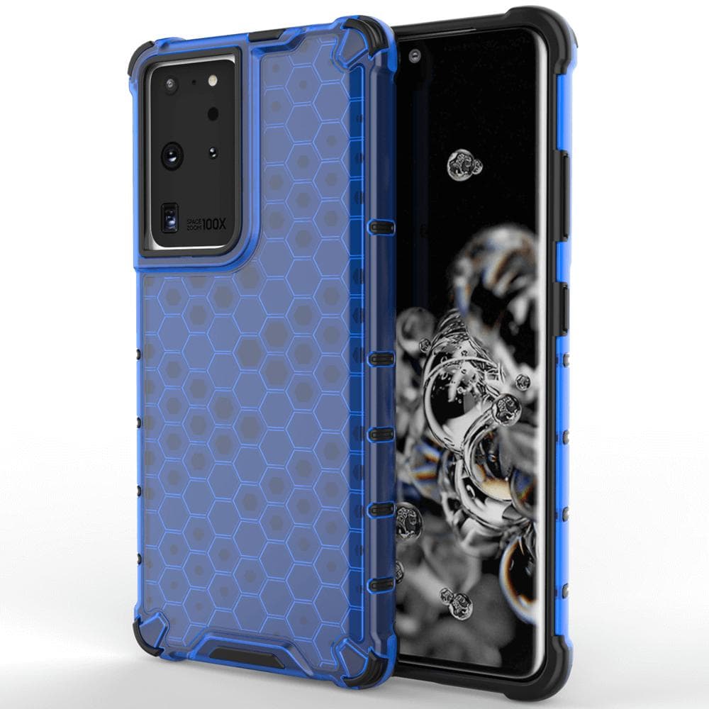 Honeycomb Armor Skal till Samsung Galaxy S21 Ultra 5G - Blå