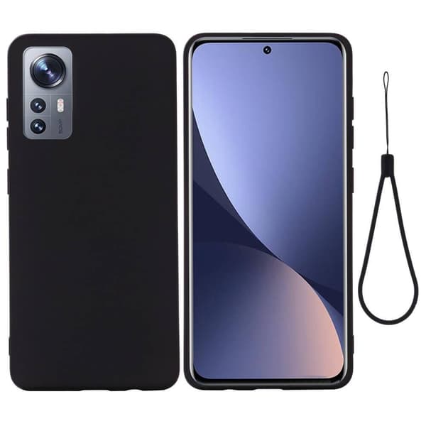 Liquid Silikon skal till Xiaomi 12 - Svart