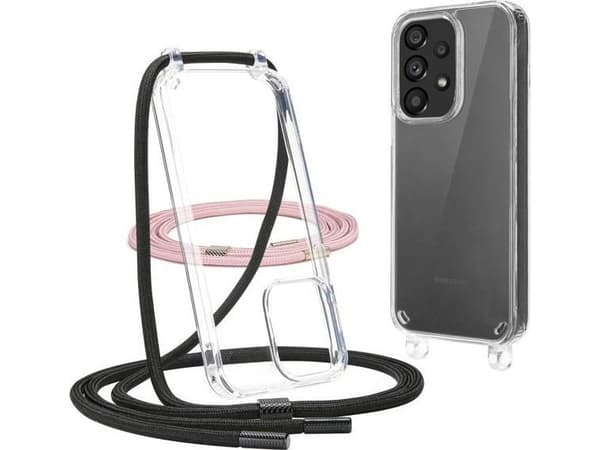 Tech-Protect TECH-PROTECT FLEXAIR CHAIN GALAXY A53 5G BLACK & PINK uniwersalny