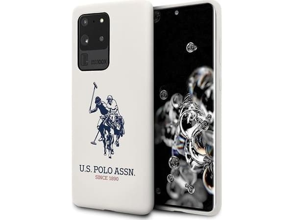 Veske US Polo Assn US Polo USHCS69SLHRWH S20 Ultra G988 Hvit/hvit silikonsamling
