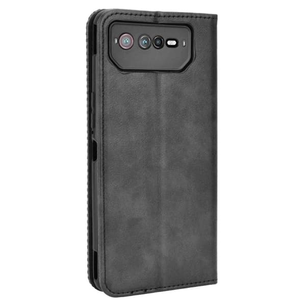 Wallet Stand Flip-telefonetui til Asus ROG Phone 6 5G/6 Pro 5G - Sort