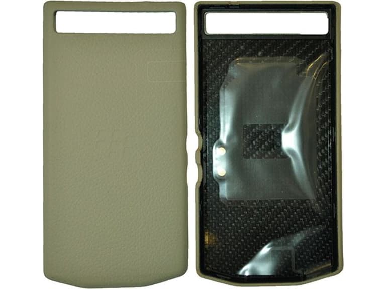 Blackberry 10258 Pd Leather Battery Door Case P`9982 Sand Shell
