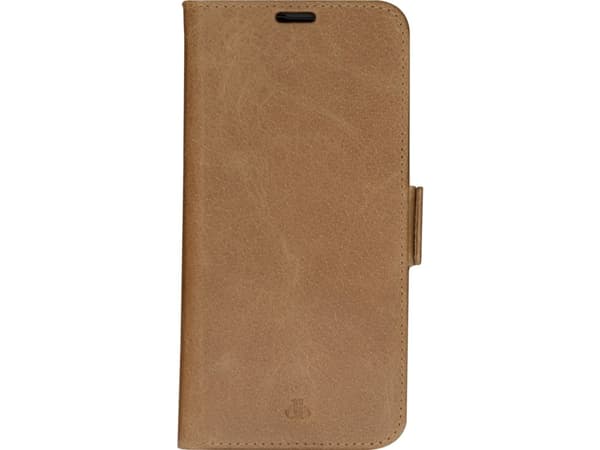 dbramante1928 Copenhagen Slim - Vikbart fodral för mobiltelefon - borstat läder - tan - för Apple iPhone 14 Pro