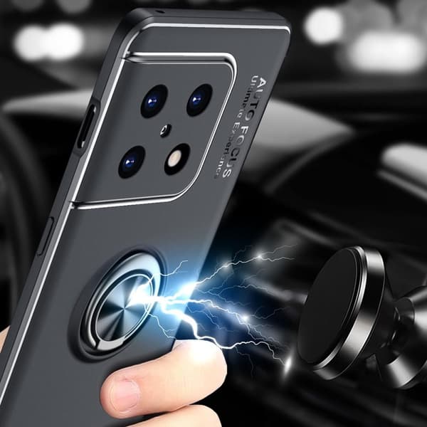 OnePlus 10 Pro 5G deksel med fingerring og innebygd plate