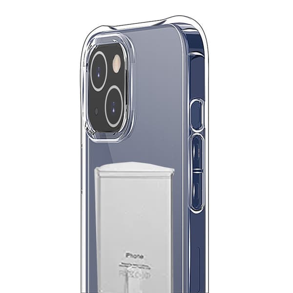 iPhone 14 - Stötdämpande Praktiskt Skal med Korthållare