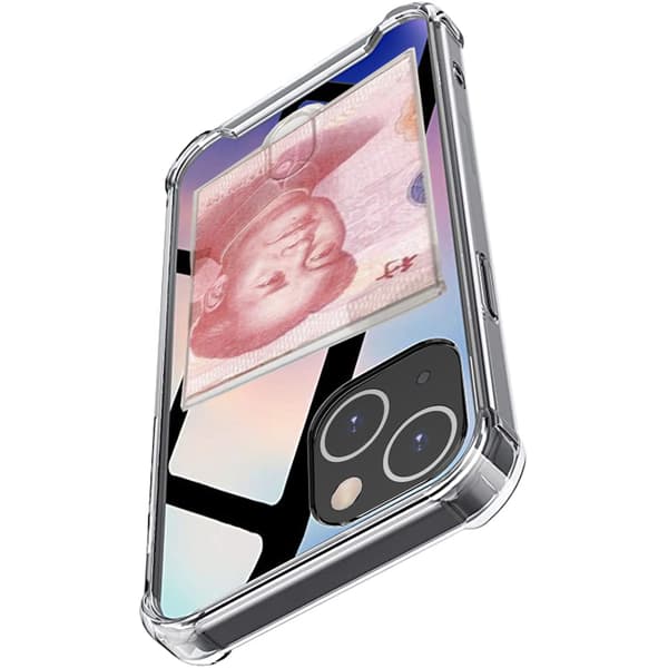 iPhone 14 - Stötdämpande Praktiskt Skal med Korthållare