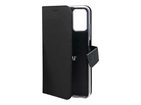 Celly Wally - Lommebok for mobiltelefon - fauxlær - svart - for Apple iPhone 14 Pro Max