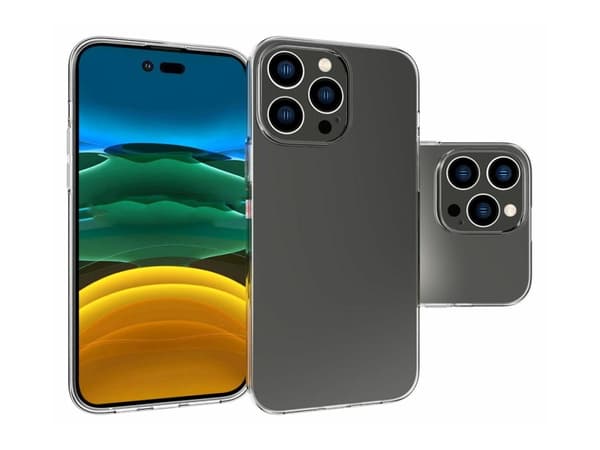 eSTUFF London - Baksidedeksel for mobiltelefon - termoplast-polyuretan (TPU) - blank - for Apple iPhone 14 Pro Max