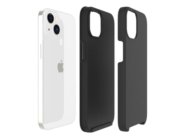 Eiger North - Baksidesskydd för mobiltelefon - robust - utomhus - polykarbonat, termoplastisk polyuretan (TPU) - svart - för Apple iPhone 14