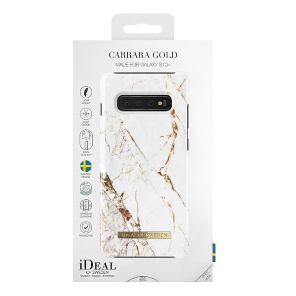 Galaxy S10+ Carrara Gold | Mobilskal iDeal of Sweden