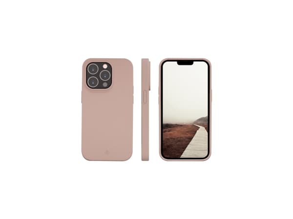 dbramante1928 Greenland - Baksidedeksel for mobiltelefon - 100 % resirkulert plast - rosa sand - for Apple iPhone 14 Pro Max
