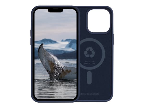 dbramante1928 Monaco - Baksidedeksel for mobiltelefon - MagSafe-samsvar - 100 % resirkulert plast - asurblå - for Apple iPhone 14 Pro Max