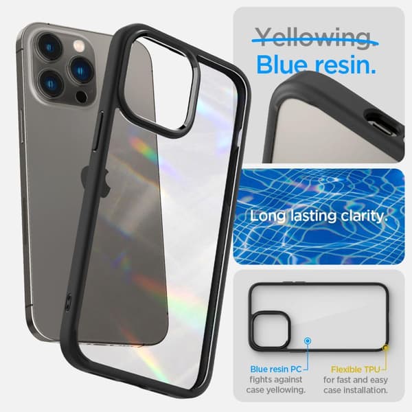 Spigen iPhone 14 Pro Skal Ultra Hybrid - Matte Svart