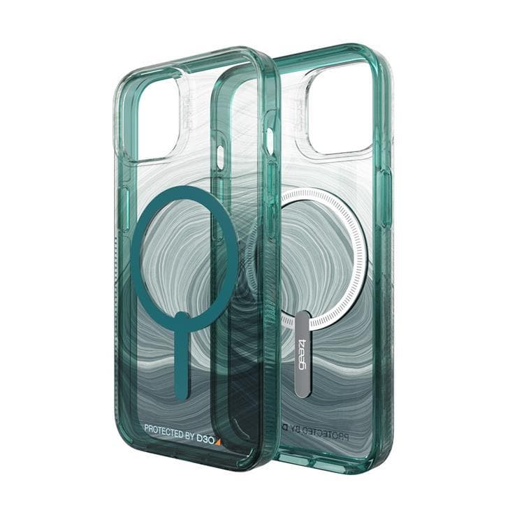 Gear4 iPhone 14 Skal Milan Snap - Grön Swirl