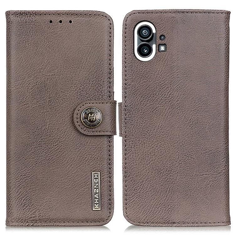 KHAZNEH Nothing Phone 1 Plånboksfodral Folio Flip - Grå